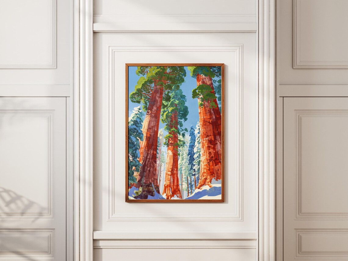 Sequoia National Park Giant Redwood Trees Forest Canopy Poster - Image 2