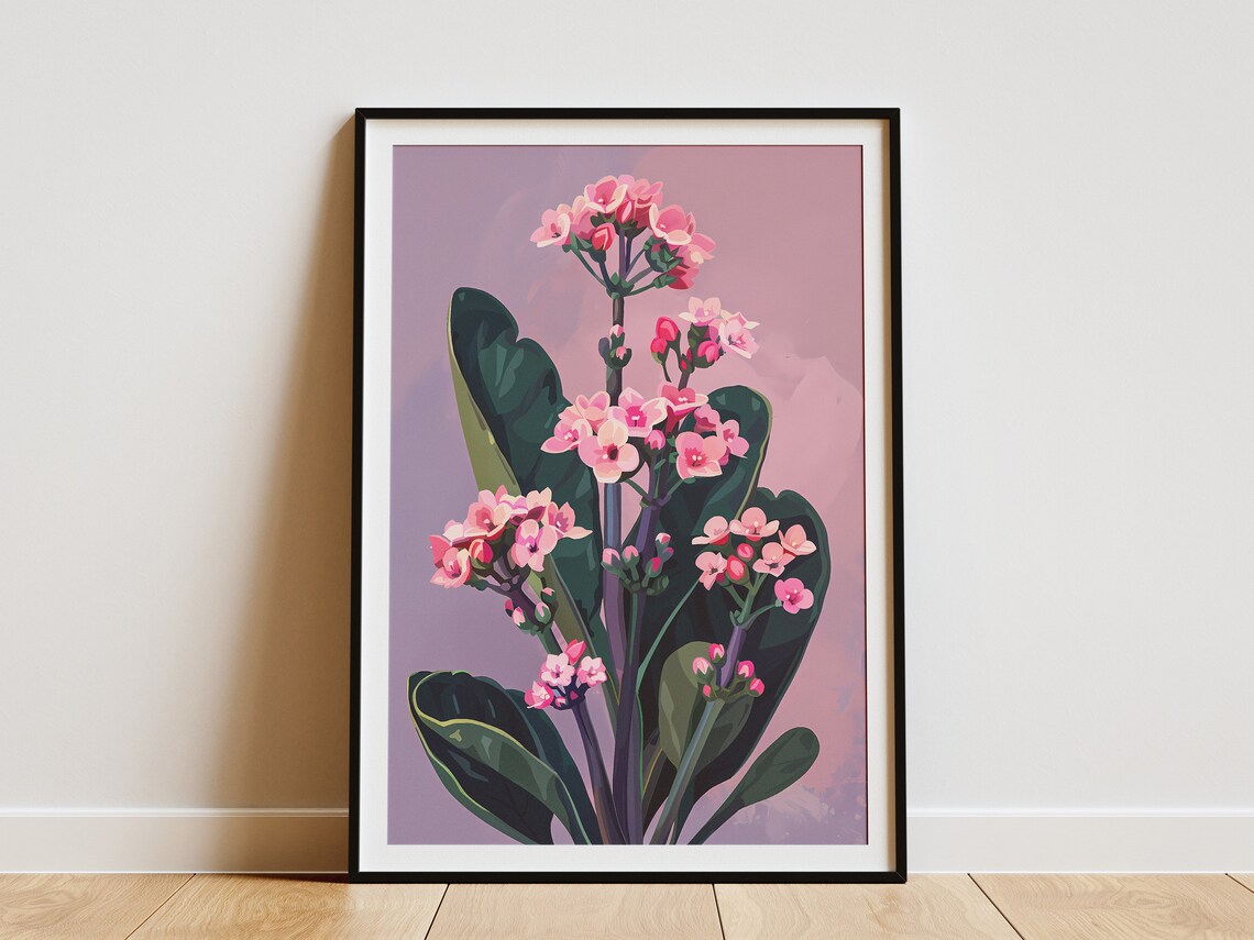 Minimalist Kalanchoe Botanical Art Print