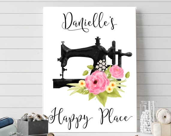 Personalized Craft Room Sign, Vintage Art Print