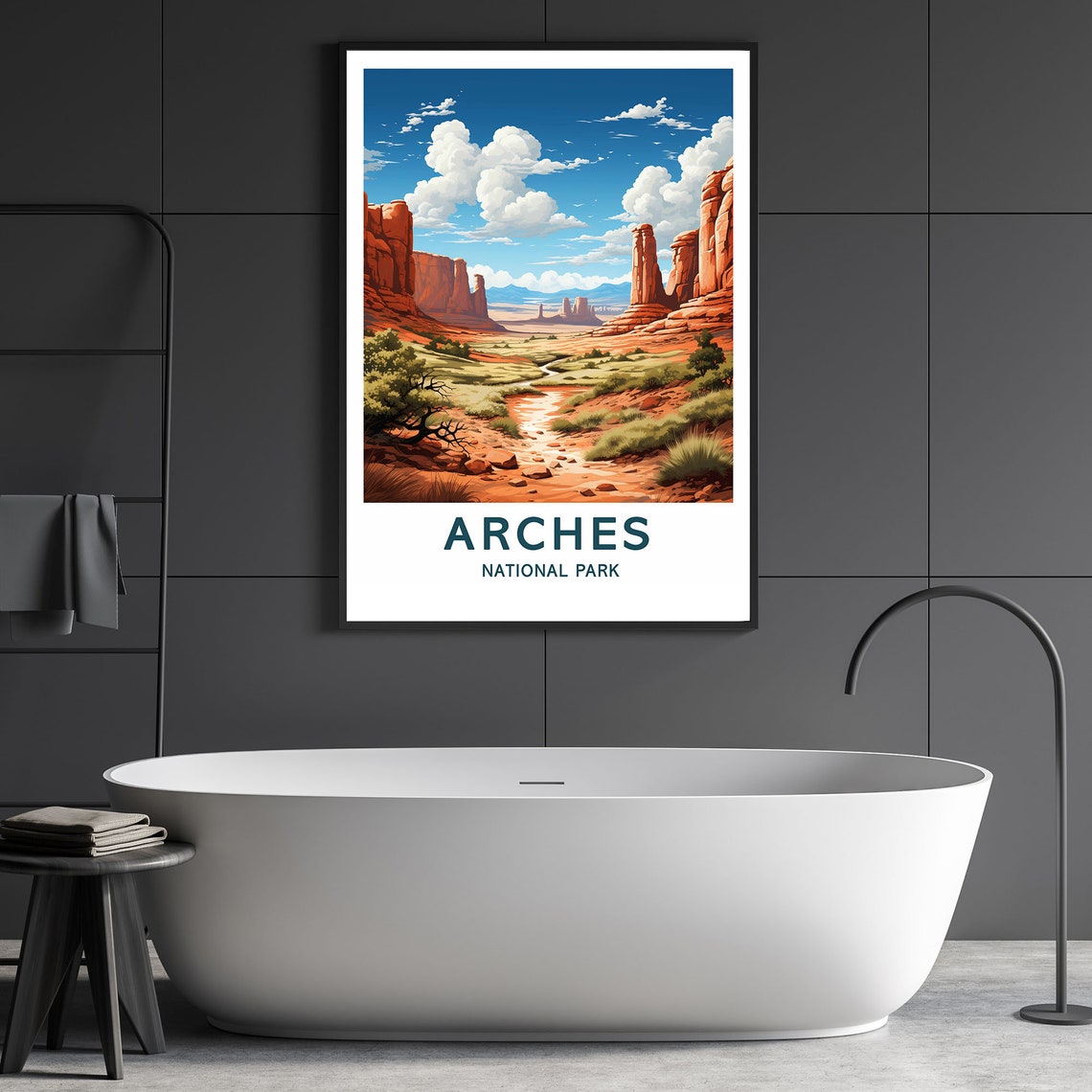 Arches National Park Red Rock Desert Utah Scenic Travel Poster - Image 3