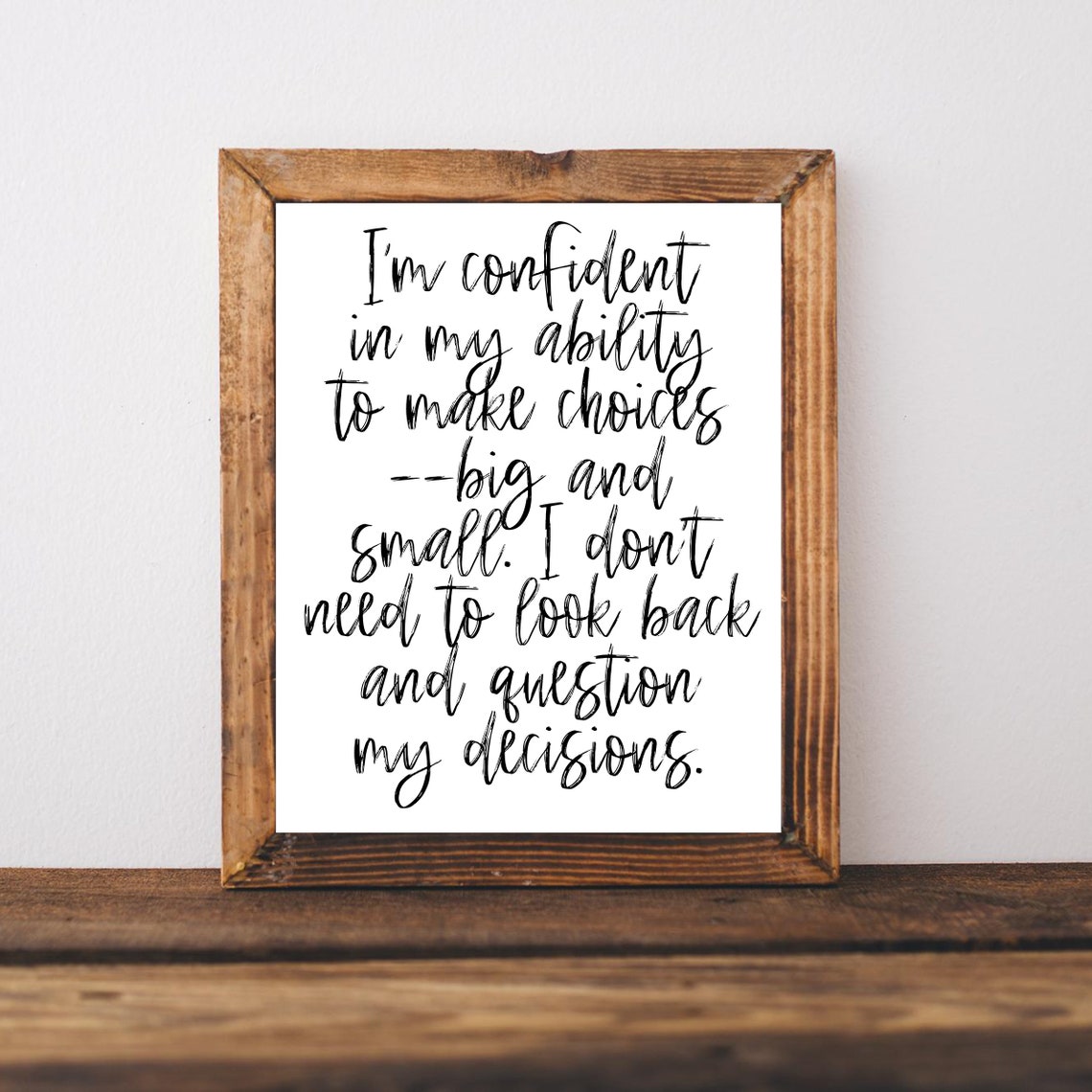 Affirmation Wall Art Quote Prints Morning Affirmations Motivating Poster Daily Sign Inspiring Signs