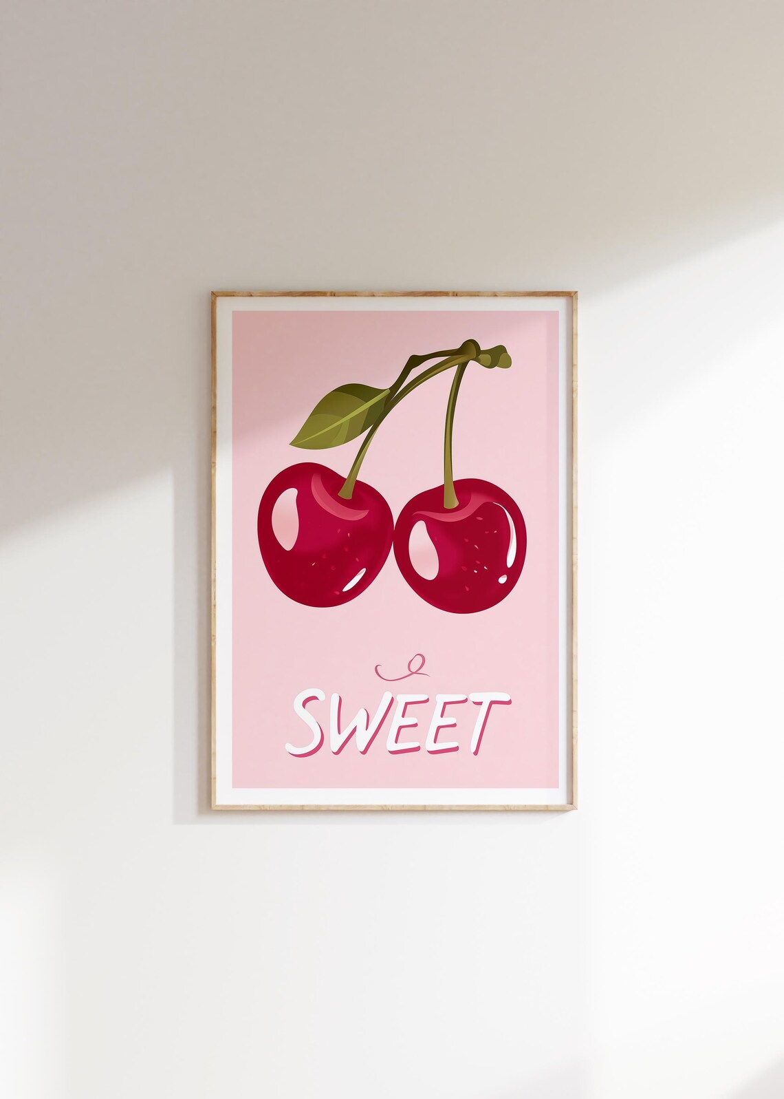 Cherry Danish Pastel Art Print, Coquette Room Decor - Image 3