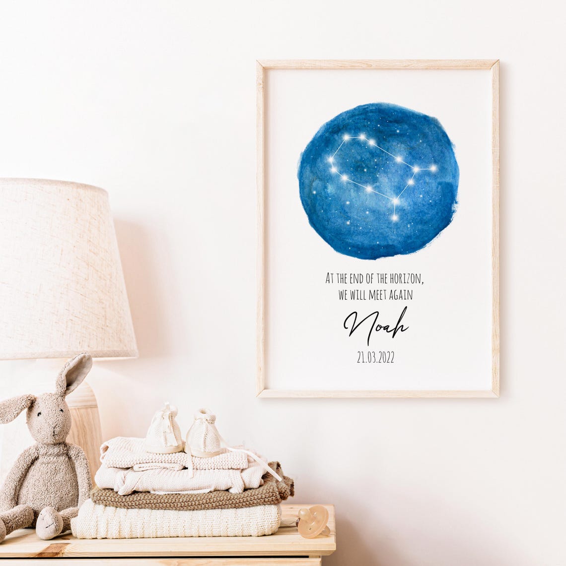 Personalized Gemini Star Map Baby Loss Memorial Keepsake Poster - Image 5