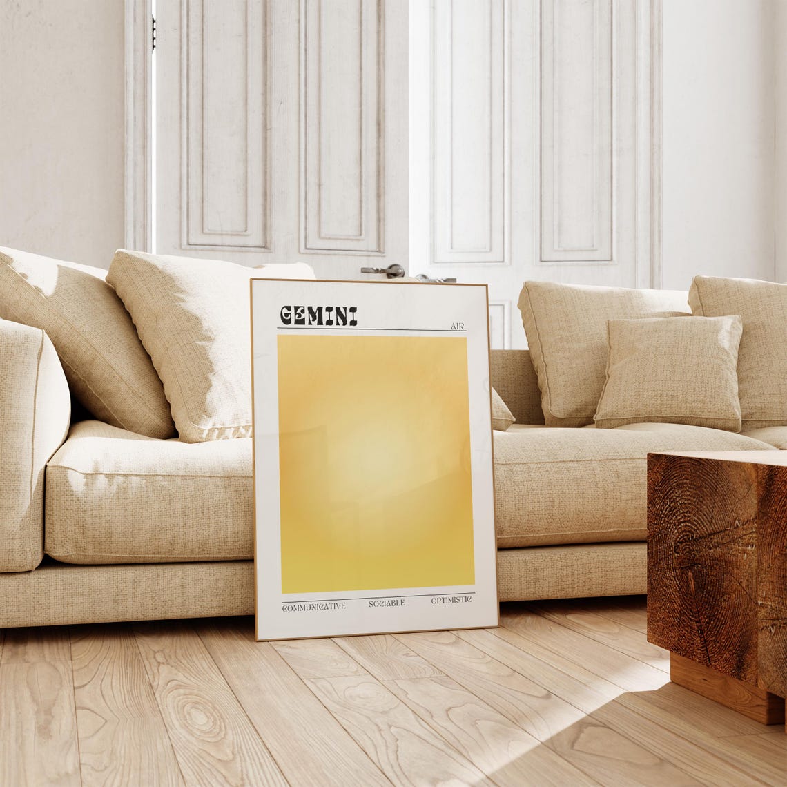 Gemini Aura Zodiac Poster Aesthetic Wall Art Astrology Gifts Manifestation Gemini Gift Teen Room Decor Spiritual Gifts Zodiac Print - Image 2