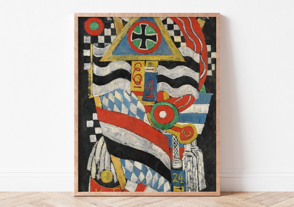 Marsden Hartley Portrait of a German Officer Abstract Art Poster