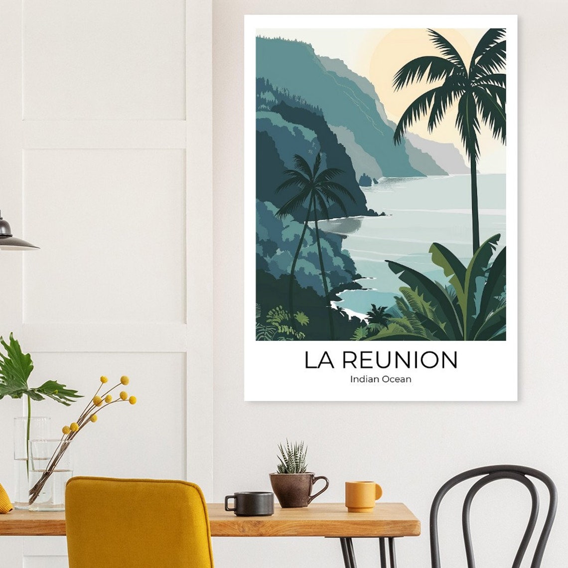 La Reunion Travel Poster Reunion Travel Print La Reunion Poster Wall Art La Reunion Vintage Poster Travel Poster Print - Image 2