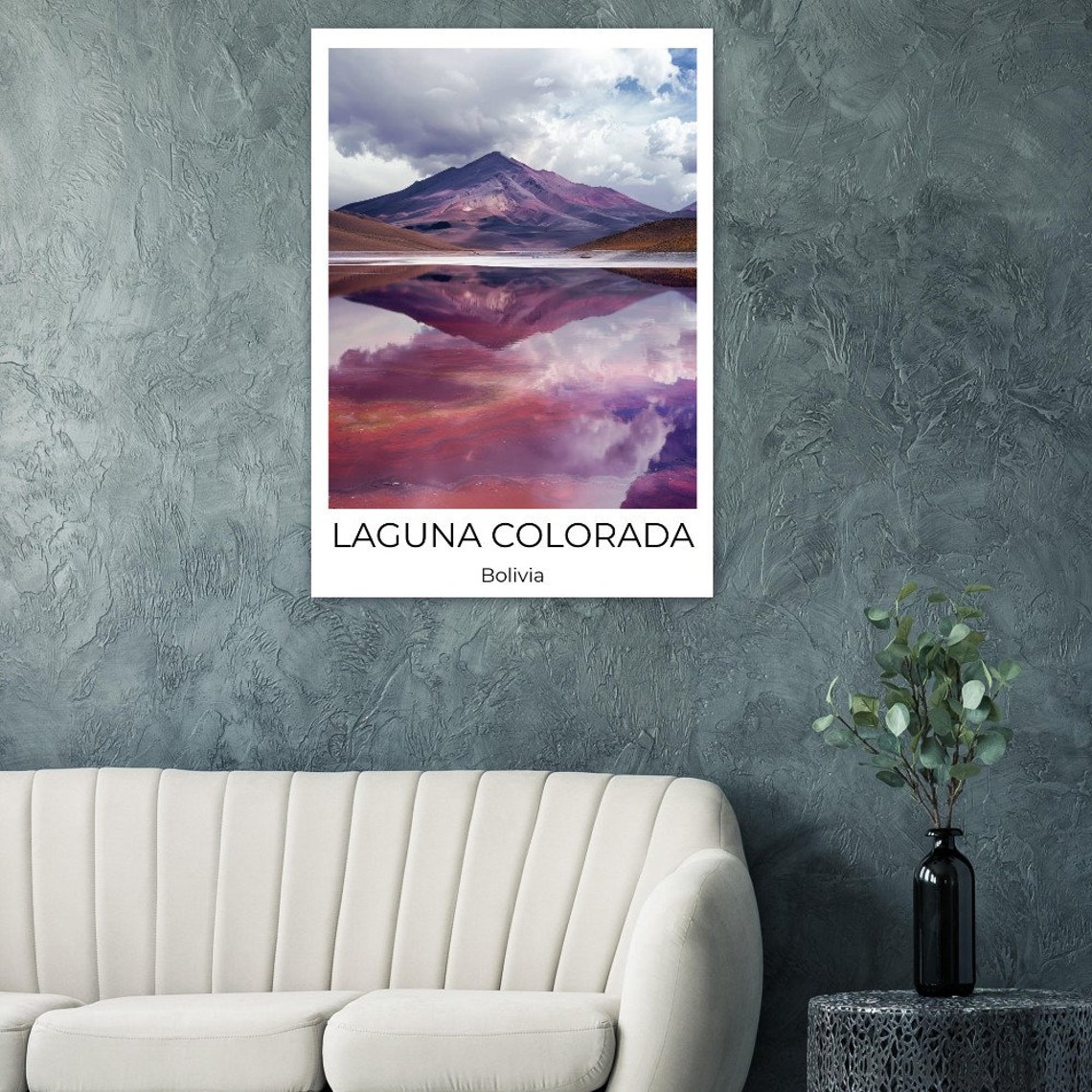 Laguna Colorada Bolivia Travel Poster Bolivia Travel Print Bolivia Watercolor Poster Wall Art Bolivia Bolivia Print - Image 3