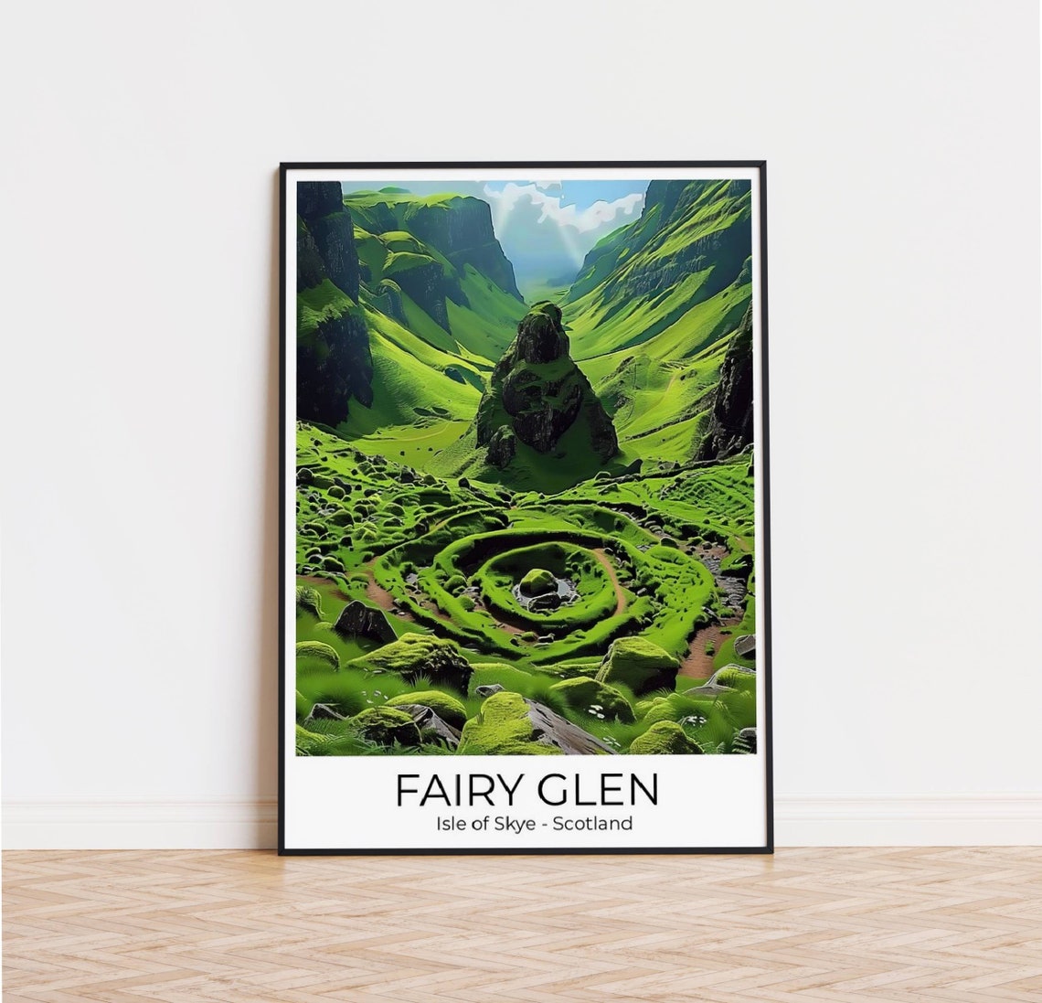 The Fairy Glen Isle Of Skye Scotland Travel Poster Travel Print Scotland Scotland Gift Scotland Travel Print - Image 2