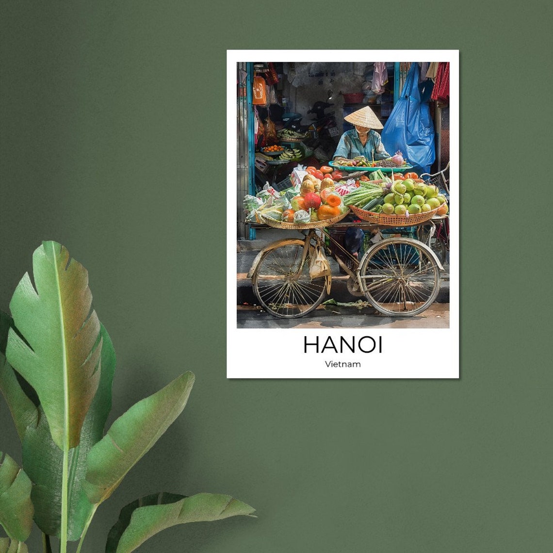Hanoi Old Quarter Watercolor Travel Poster Of Hanoi Wall Art Hanoi Travel Vietnam Hanoi Street Life Hanoi Wall Decoration - Image 3