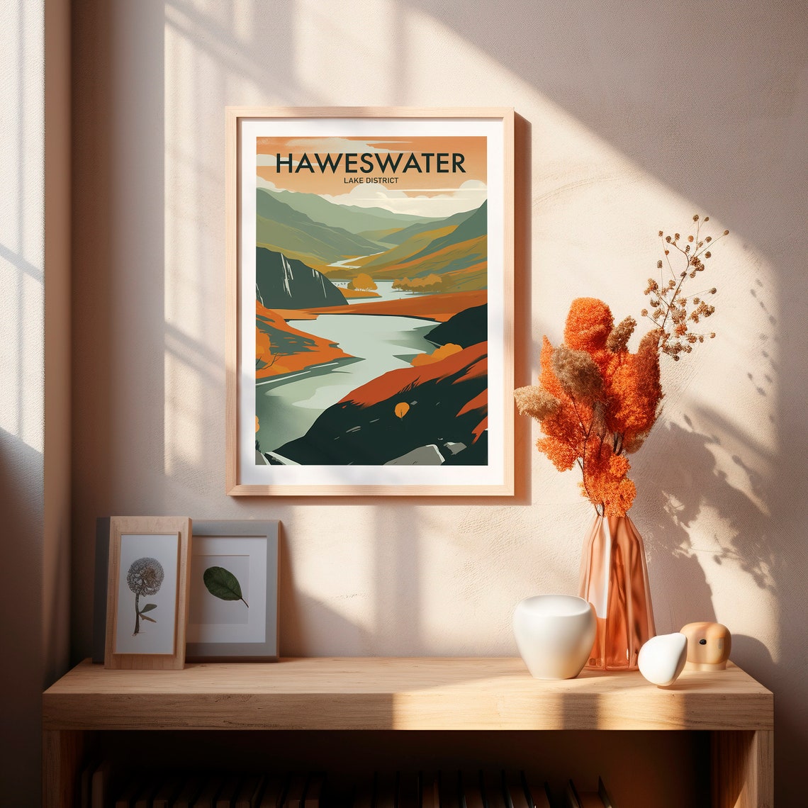 Haweswater Lake District Autumn Reservoir Valley Travel Poster - Image 2