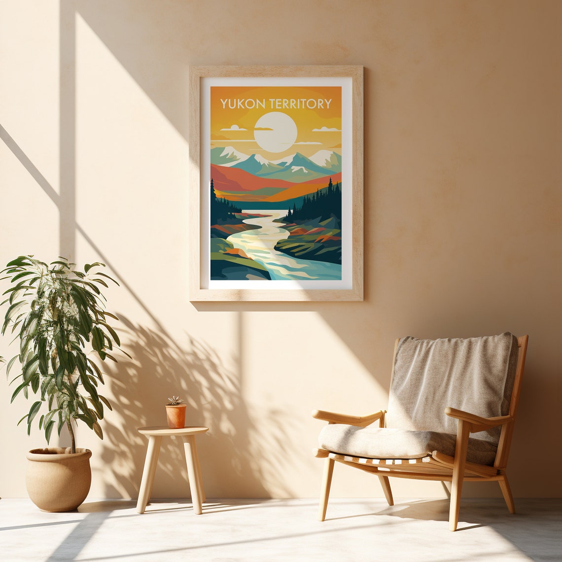 Yukon Territory Travel Poster Wall Art Poster Print Travel Hiking Print Gift Art Gift For Her Gift For Him - Image 2