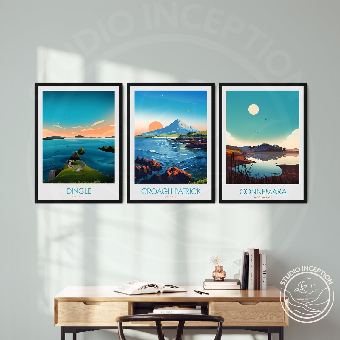 Croagh Patrick Ireland Travel Poster, Wall Art Print - Image 2