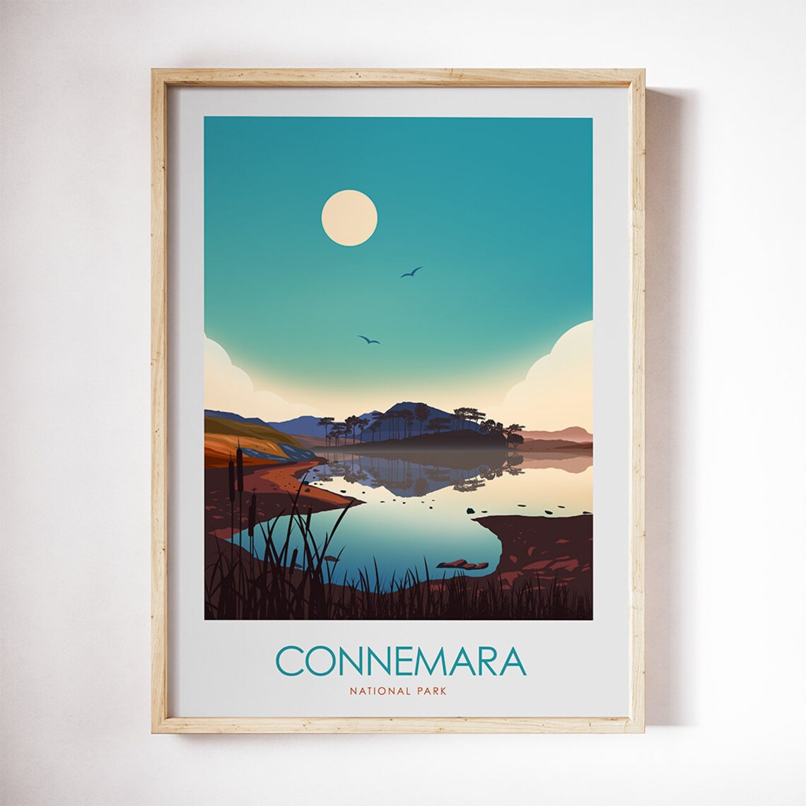 Connemara National Park Travel Poster, Galway Ireland - Image 3