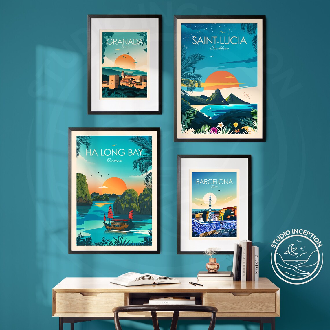 Ha Long Bay Vietnam Travel Poster, Vietnam Print - Image 2