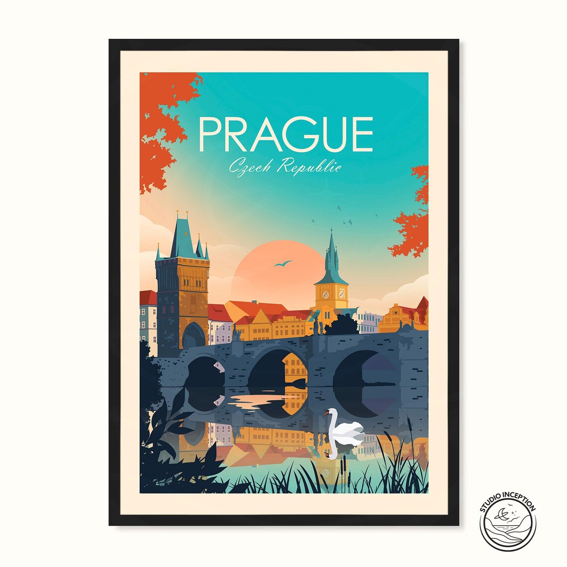 Prague Gift For Travel Wall Art Print