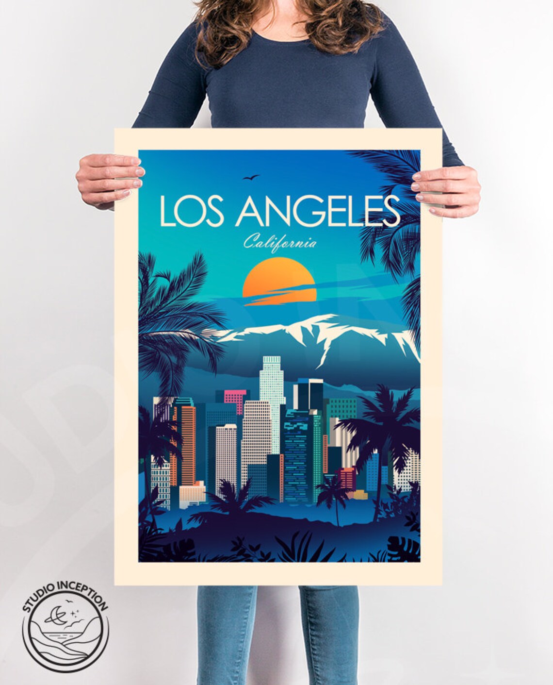 Los Angeles California Travel Print Poster - Image 2