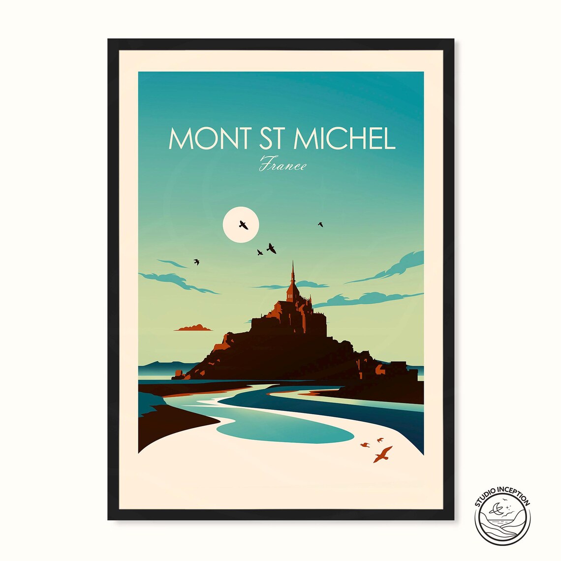 Mont Saint Michel In France Travel Poster