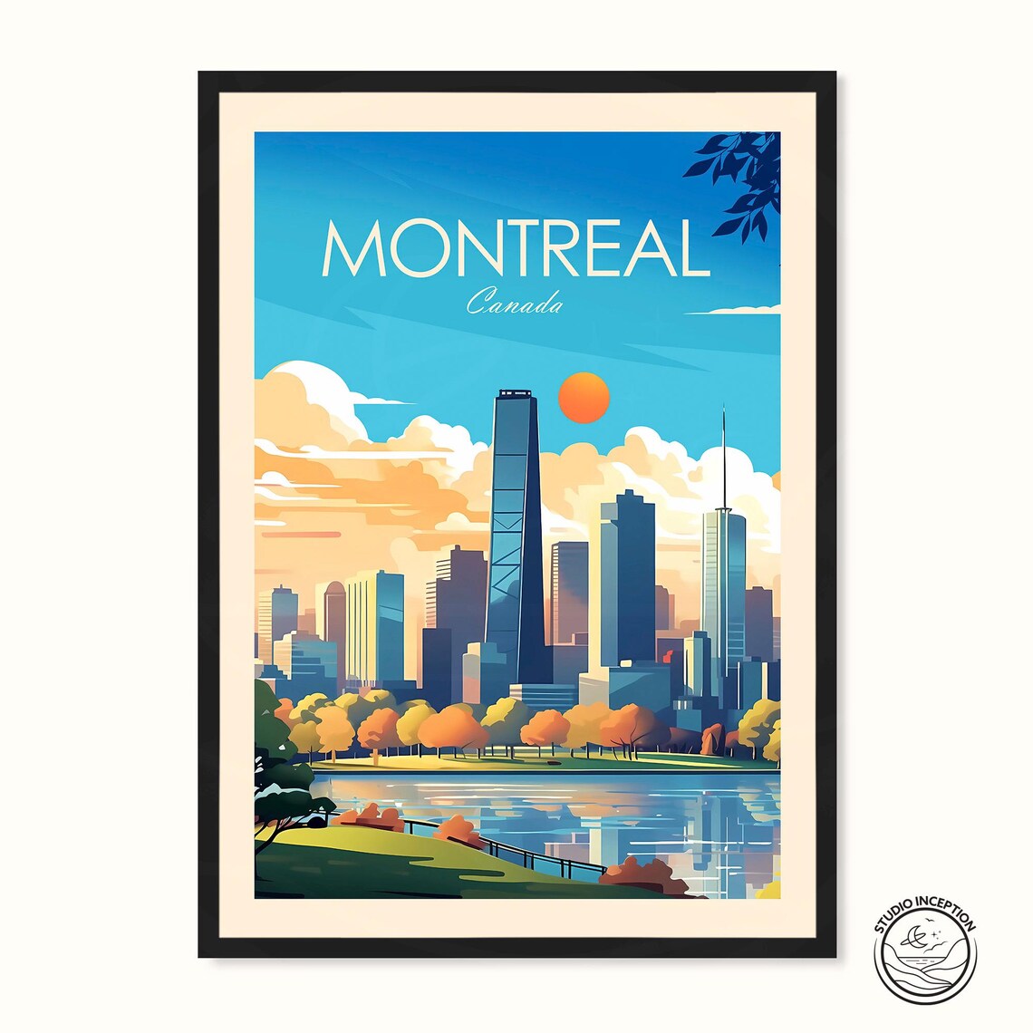 Montreal Travel Print, Canada Wall Art