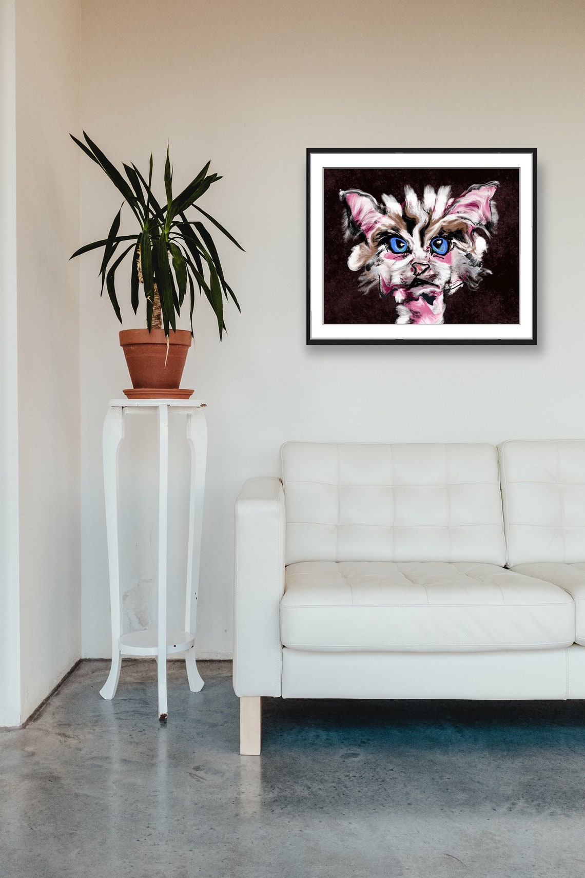 Abstract Cat Wall Art Print - Image 5