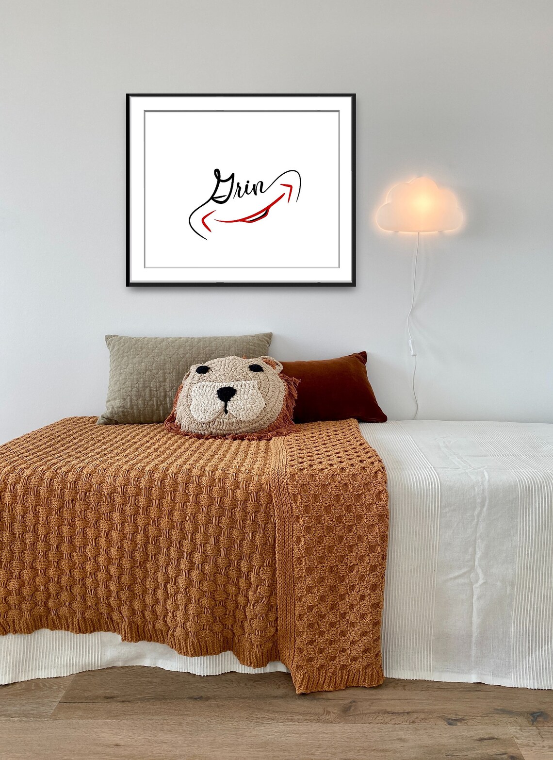 Inspirational Grin Text Poster, Smile Happy Joy - Image 5