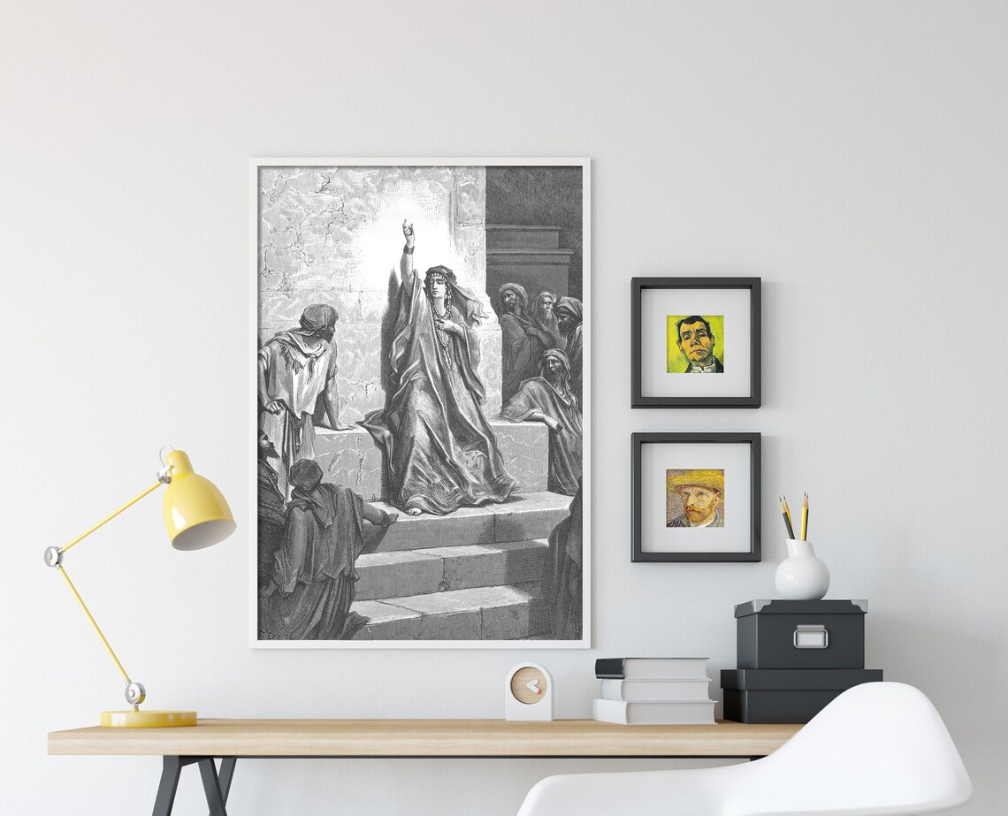 Gustave Dore Deborah Praises Jael Classic Art Print - Image 4