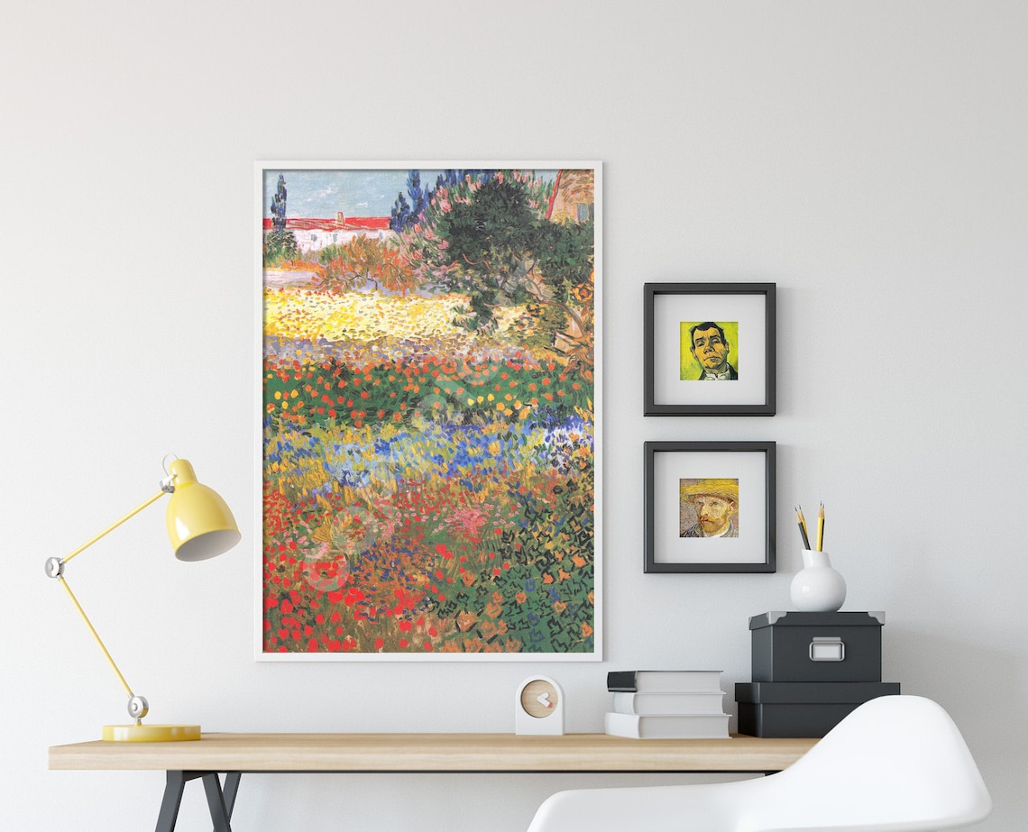 Vincent Van Gogh Flower Garden 1888 Art Print