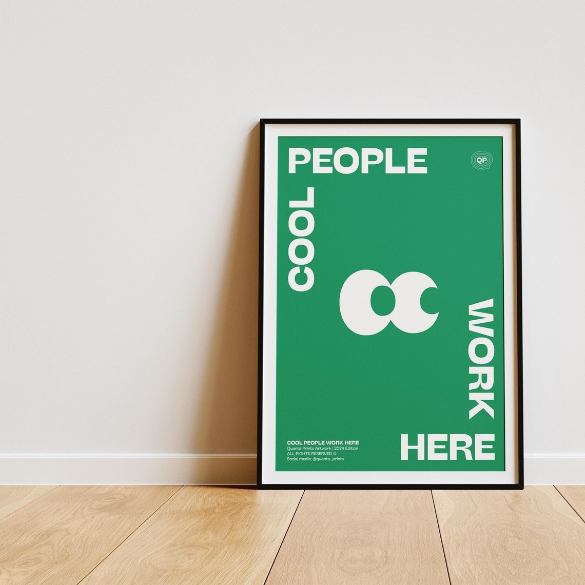 Cool People Work Here Typography Poster - Image 5