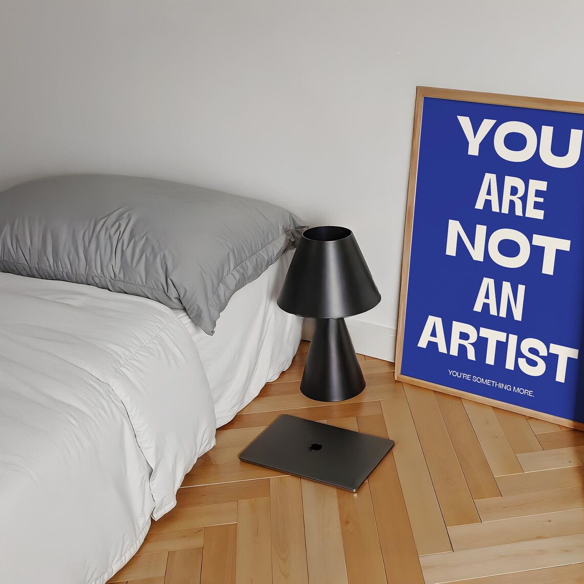Motivational Print You Are Not An Artist Typography Office Decor Minimalist Wall Art - Image 5