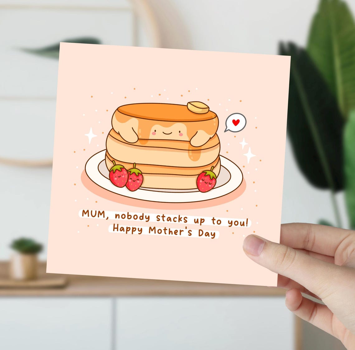 Mum Nobody Stacks Up To You Pancake Stack Mothers Day Poster - Image 5