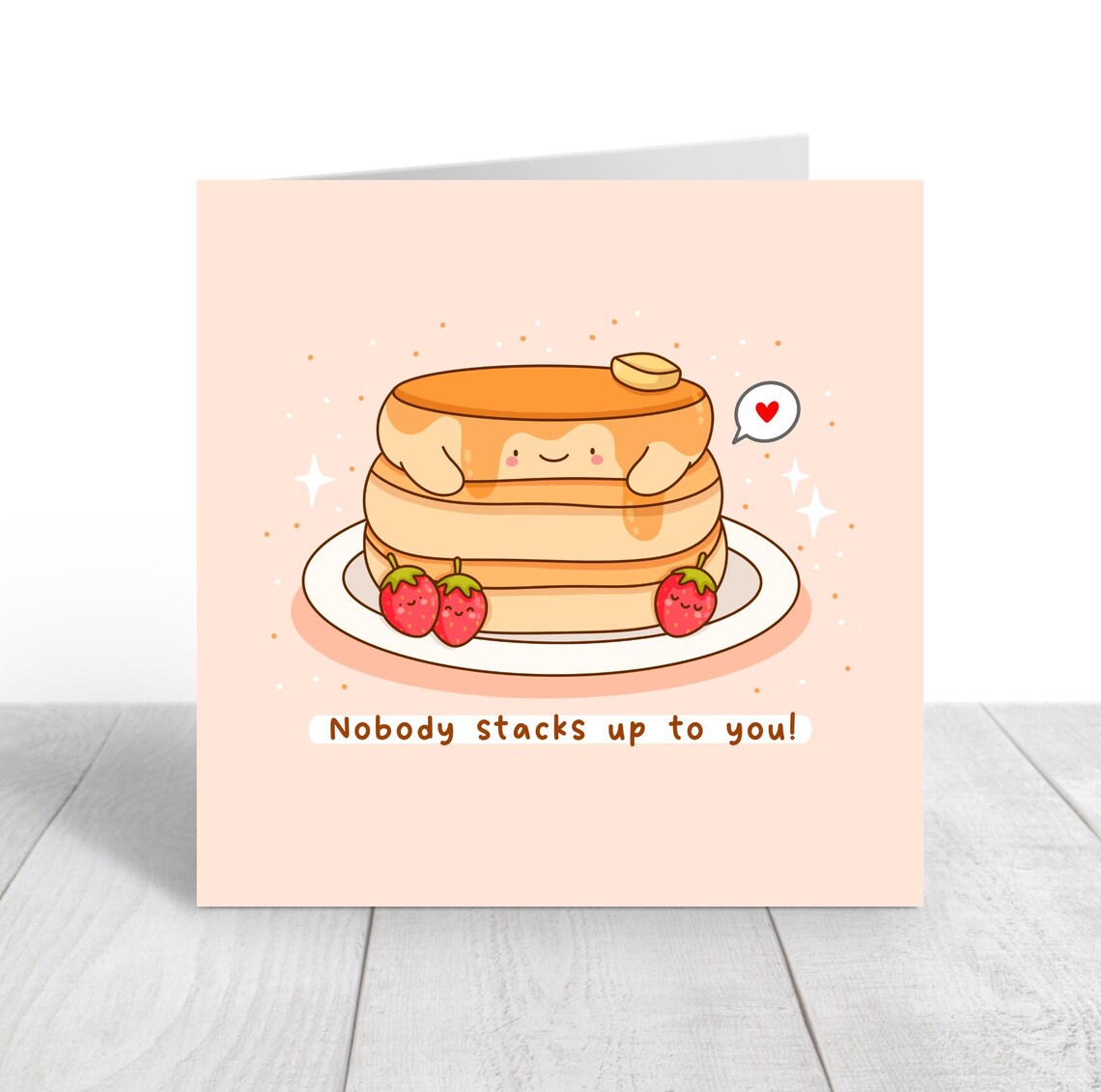 Nobody Stacks Up To You Cute Pancakes Love Poster - Image 3