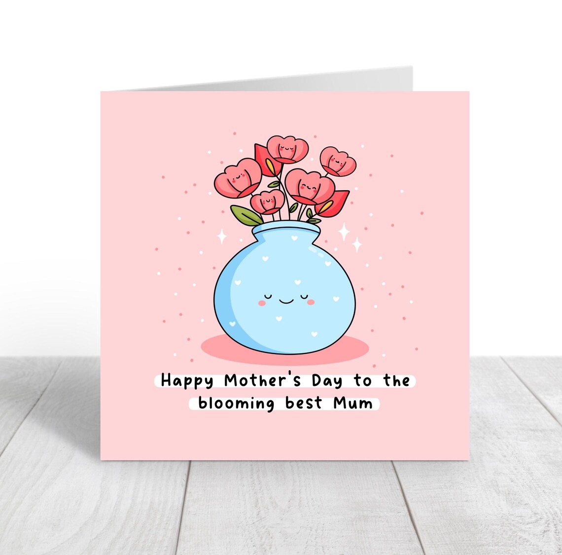 Kawaii Happy Mothers Day to the Blooming Best Mum Floral Print - Image 3