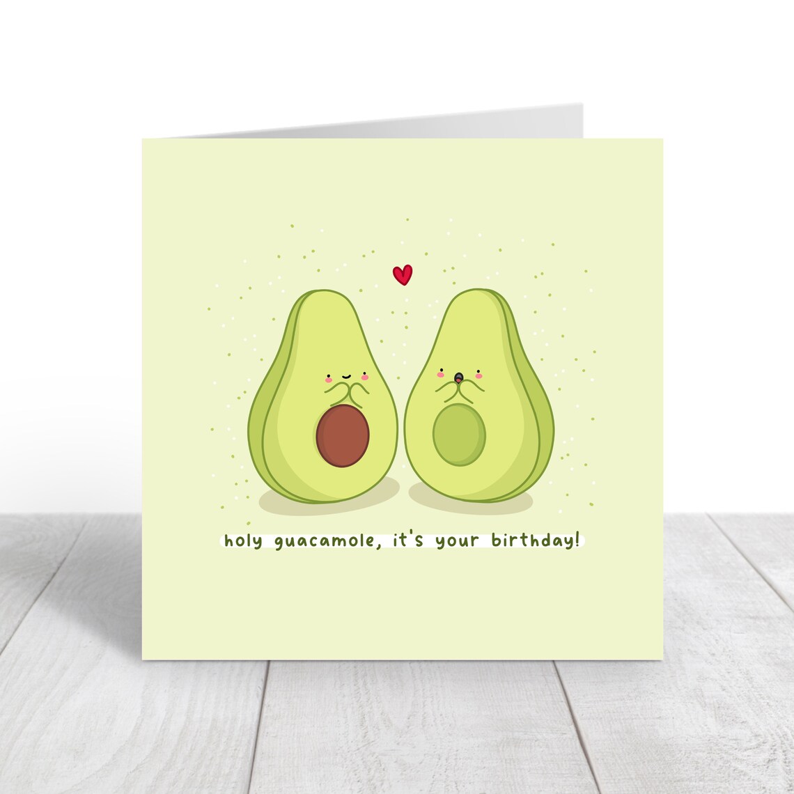 Holy Guacamole It's Your Birthday Cute Avocado Pun Card Poster - Image 5