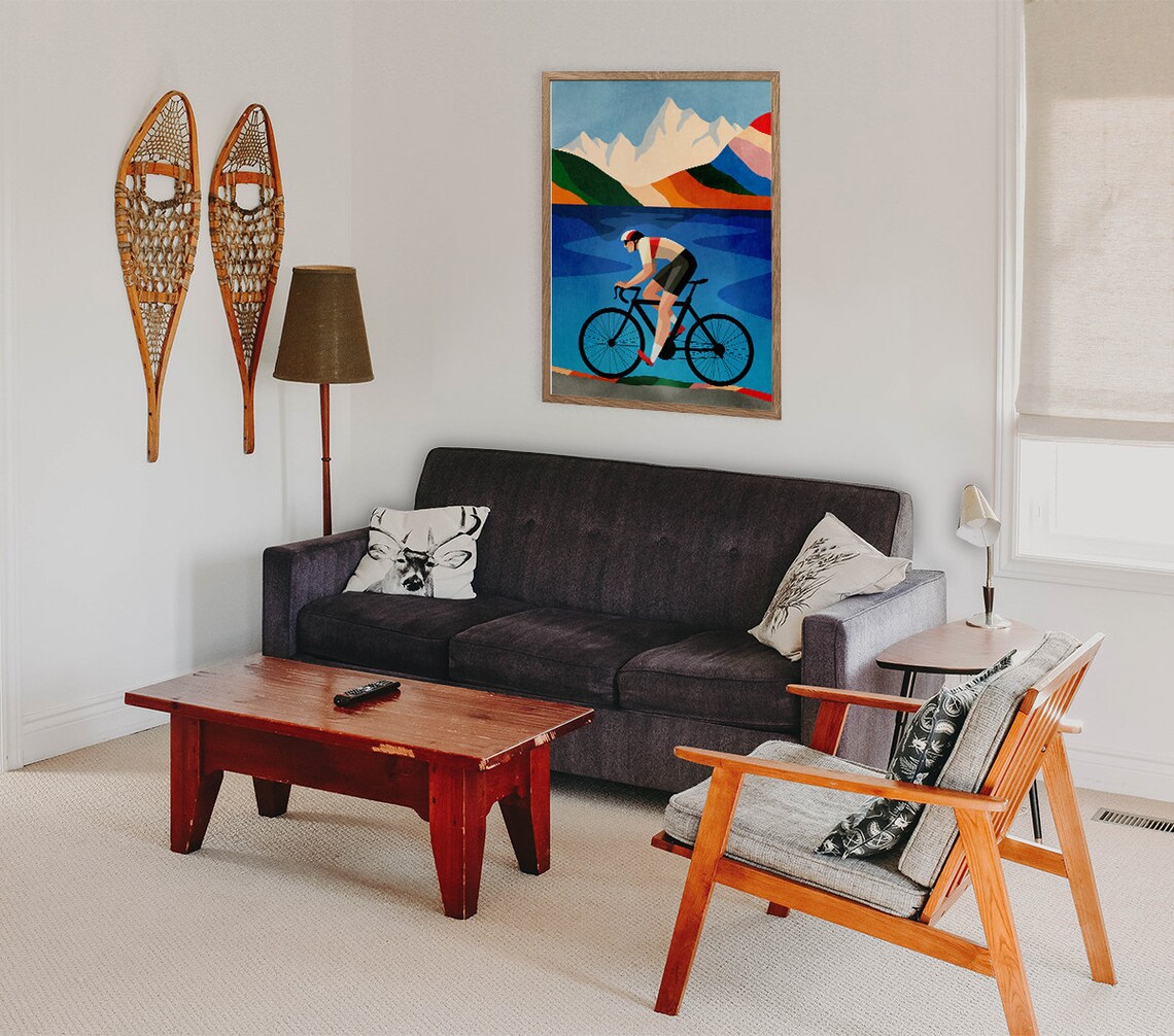 Cycling Print, Gift for Cyclists - Image 4