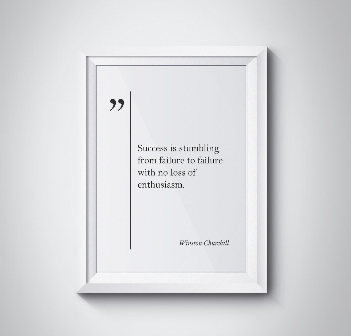 Winston Churchill Quote Motivational Wall Art Churchill Print Churchill Art Inspiring Wall Art Churchill Quotes Churchill Poster Home Decor