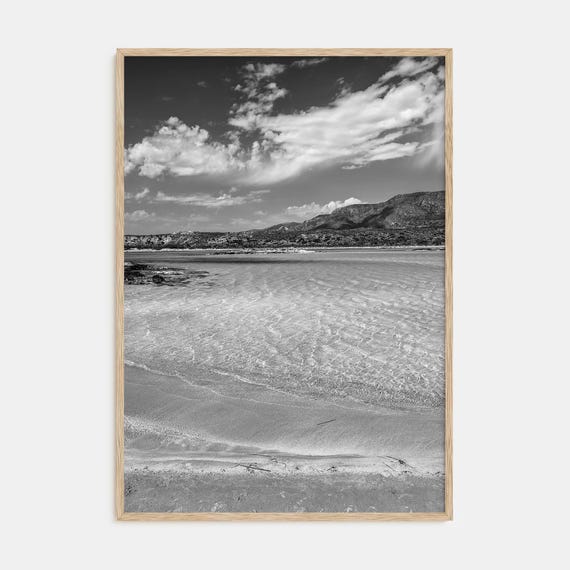 Fine Art Beach Print Black White Photography Poster For Home Decor Coastal Wall Art Nautical Decor Beach Lovers Gift