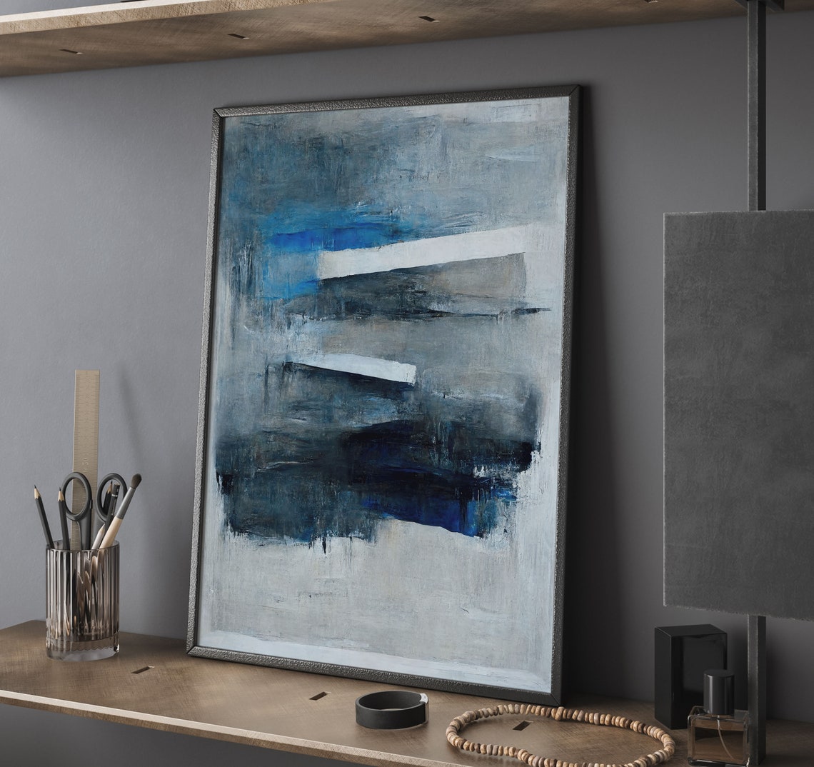 Textured Abstract Painting Contemporary Wall Art Print