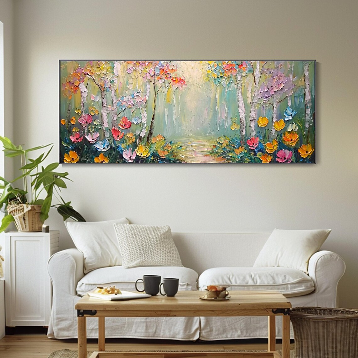Original Forest 3D Texture Mural, Spring Path Scenery - Image 3