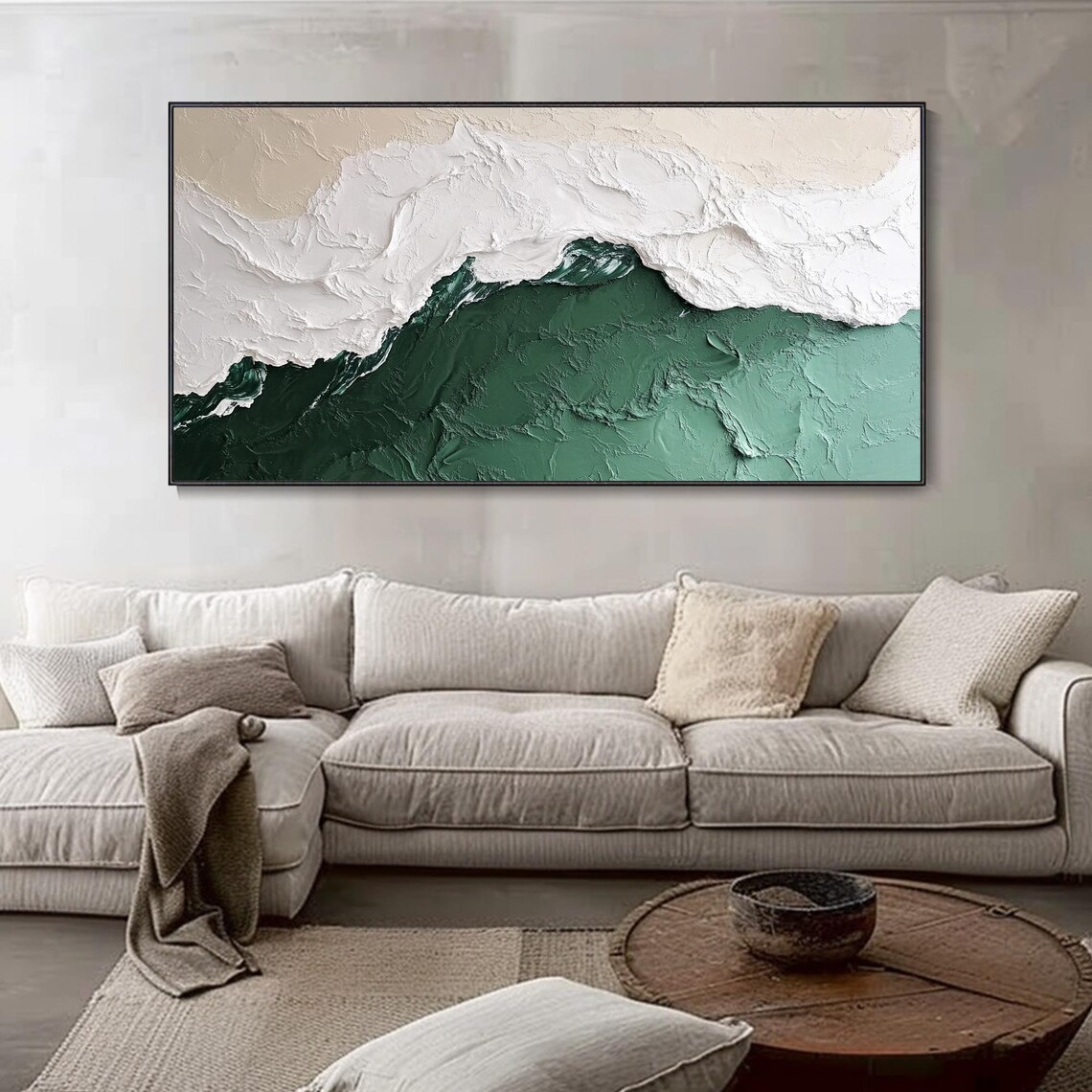 Ocean Wave Minimalist Beach Wall Art Print, Wabi Sabi - Image 4