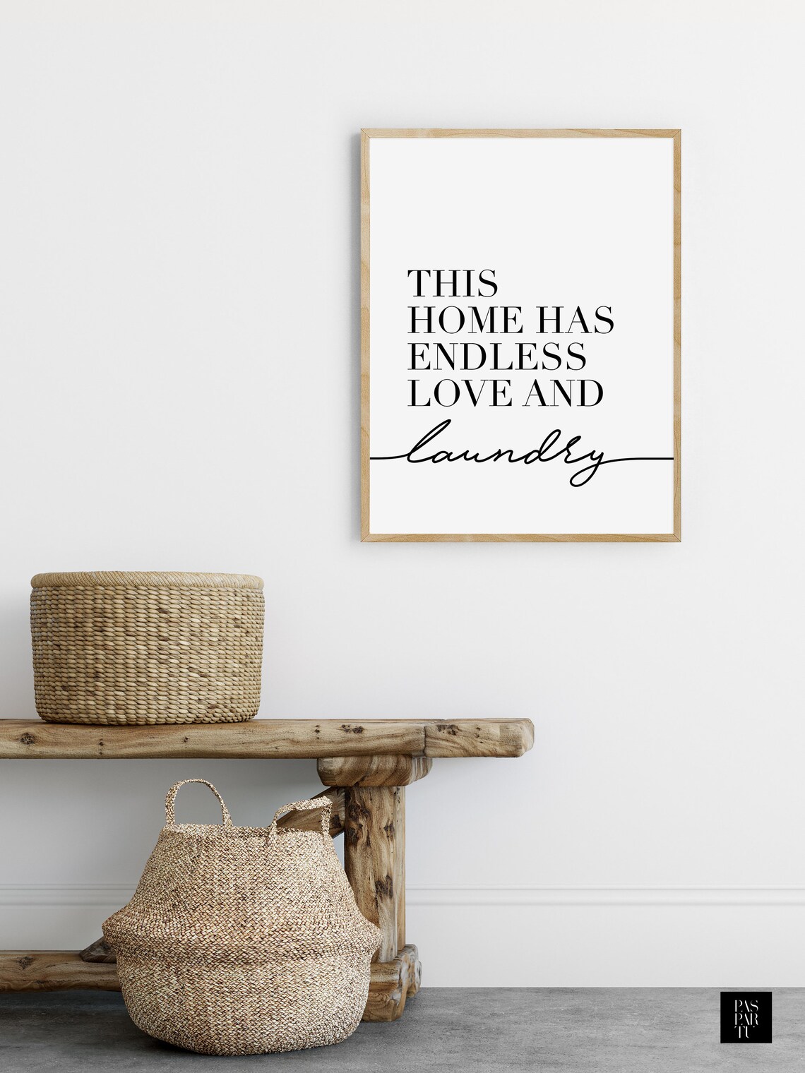 Funny Laundry Room Quote, Modern Laundry Wall Art Print