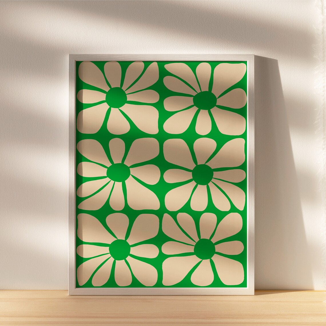 Gustaf Westman Wavy Flower Pattern Poster, 70s Funky - Image 5
