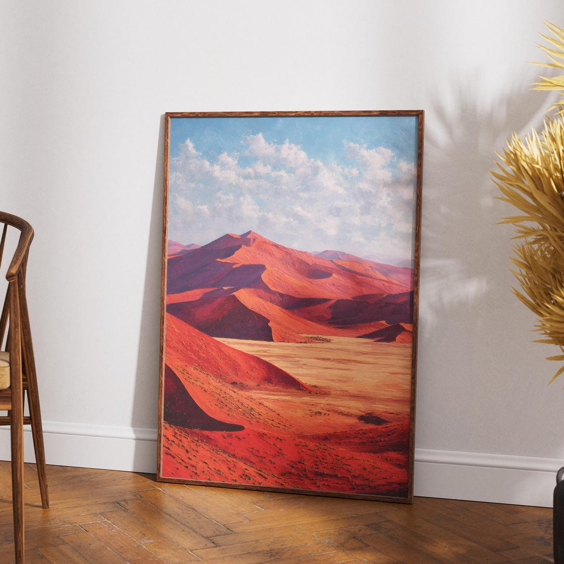 Sossusvlei Namibia Red Dunes Desert African Landscape Poster