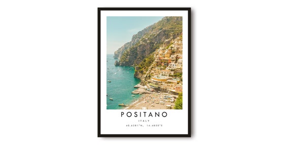 Positano Italy Coastal City Art Print