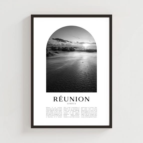 Runion Travel Poster Print Wall Art Africa City Gift Decor Af93m