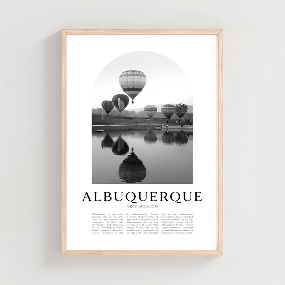 Albuquerque Travel Poster Print Wall Art New Mexico City Gift Us32m