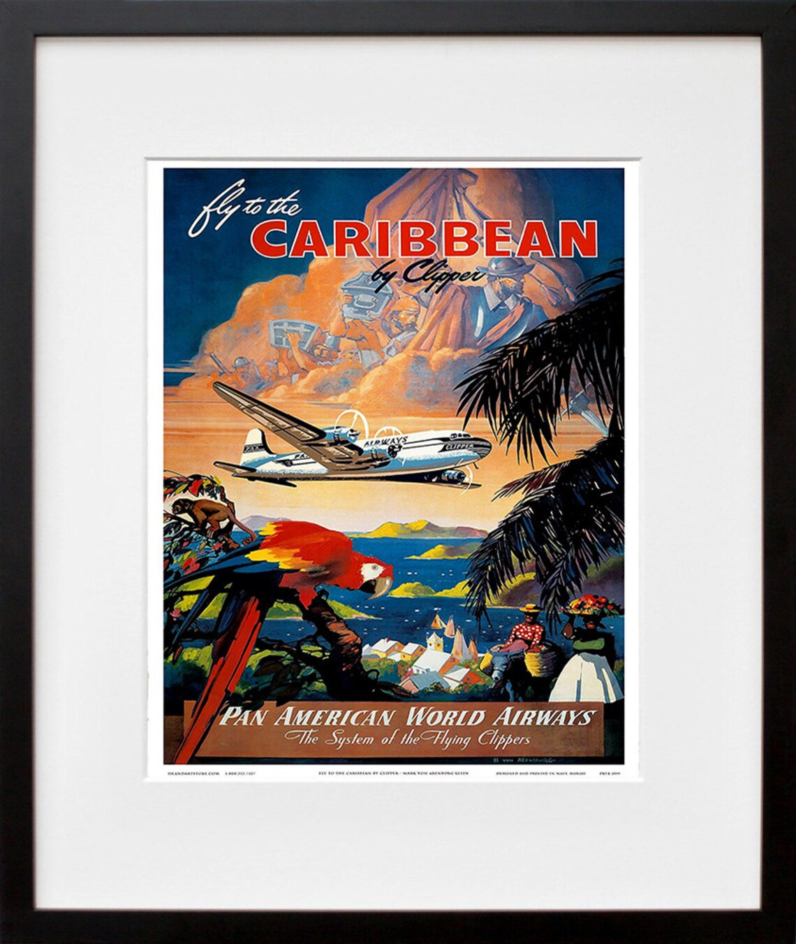 Caribbean Travel Poster, Home Decor Art Print - Image 2
