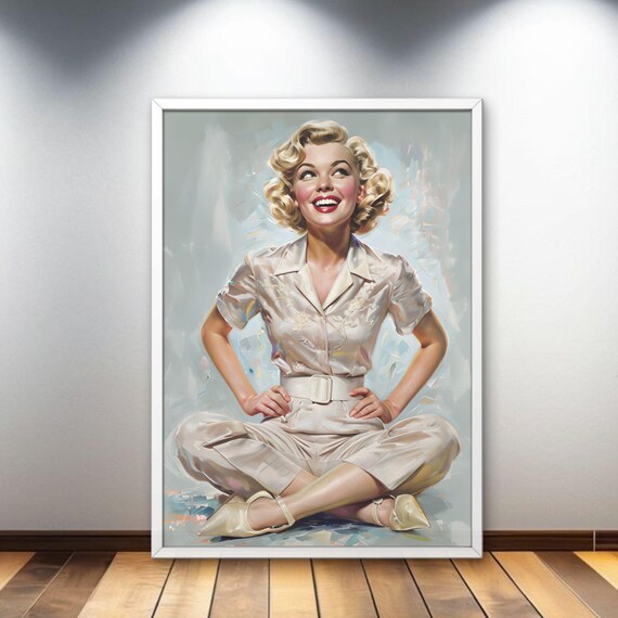 1940s Artdeco Fashion Print Vintage Women Illustration Glamorous Roaring 40s Wall Art