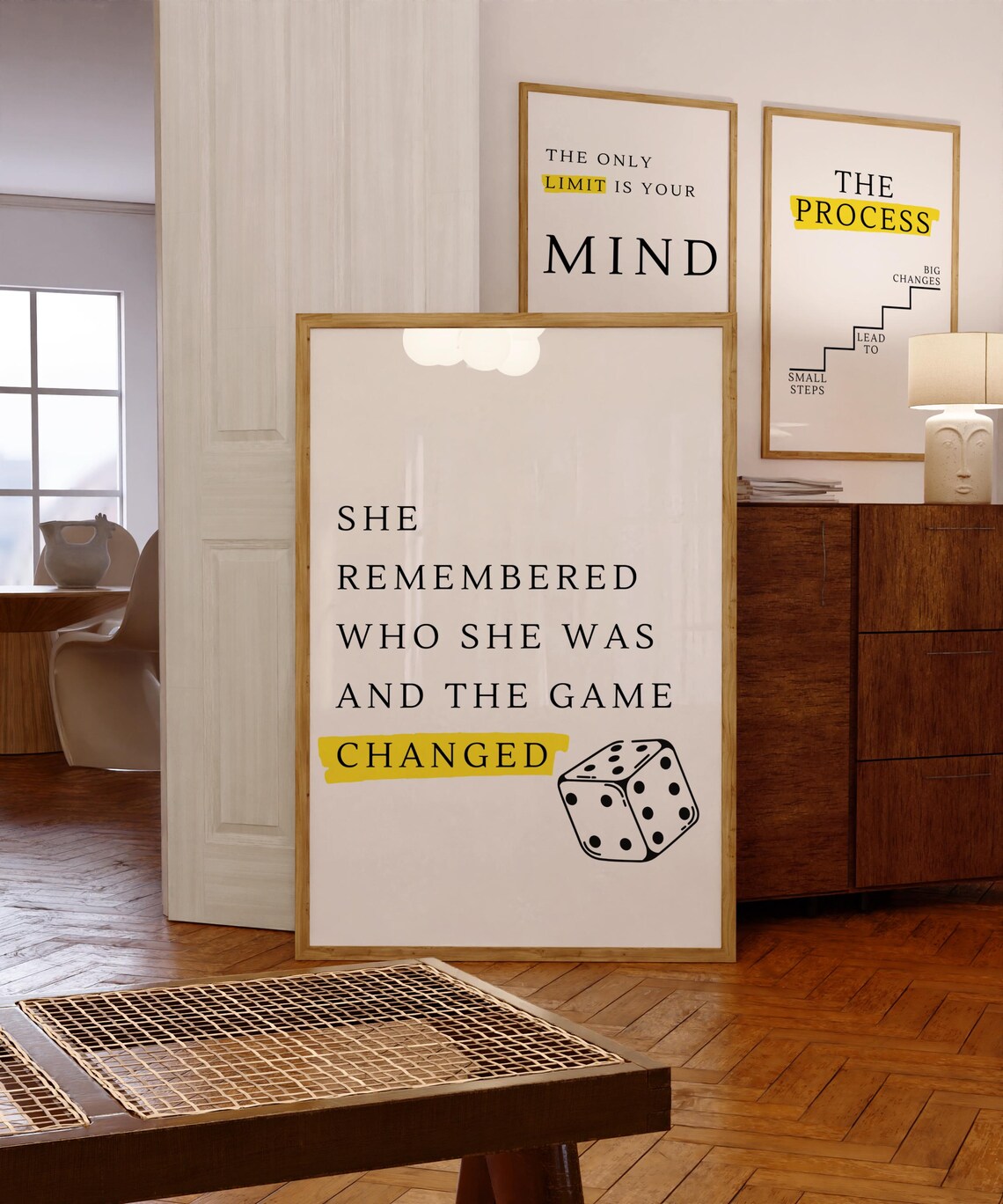 She Remembered Who She Was, Motivational Quote Art Print
