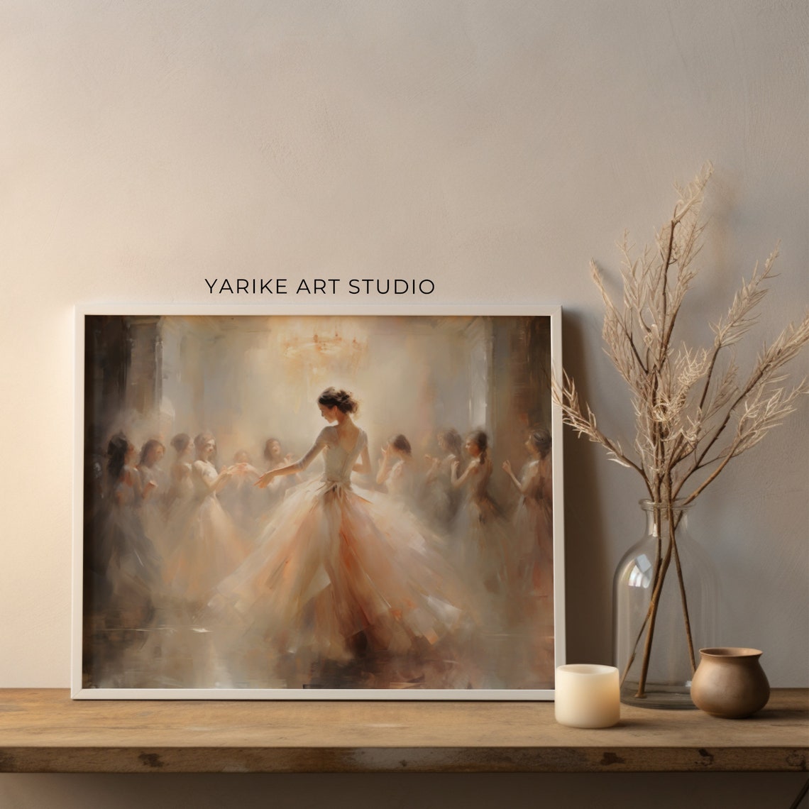 Ballet Nursery Art Antique Ballerina Nursery Decor Pink Girls Room Ballet Dancer Painting Ballerina Print Girl Wall Art 550 - Image 2