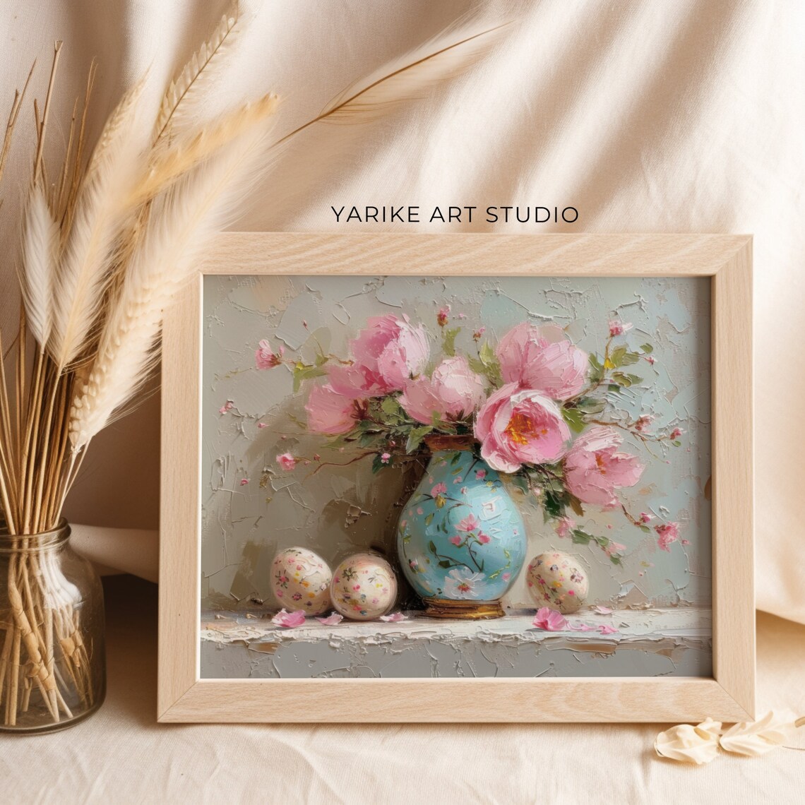 Spring Flowers, Floral Still Life, Easter Decor - Image 2