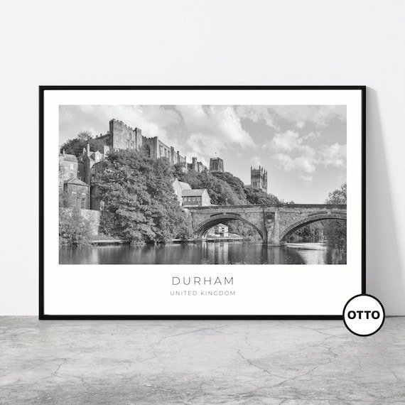 Durham Castle Cathedral and River Wear Travel Poster